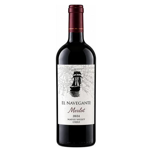 Viña de Aguirre – El Navegante Merlot 2024 – Maule Valley Chile