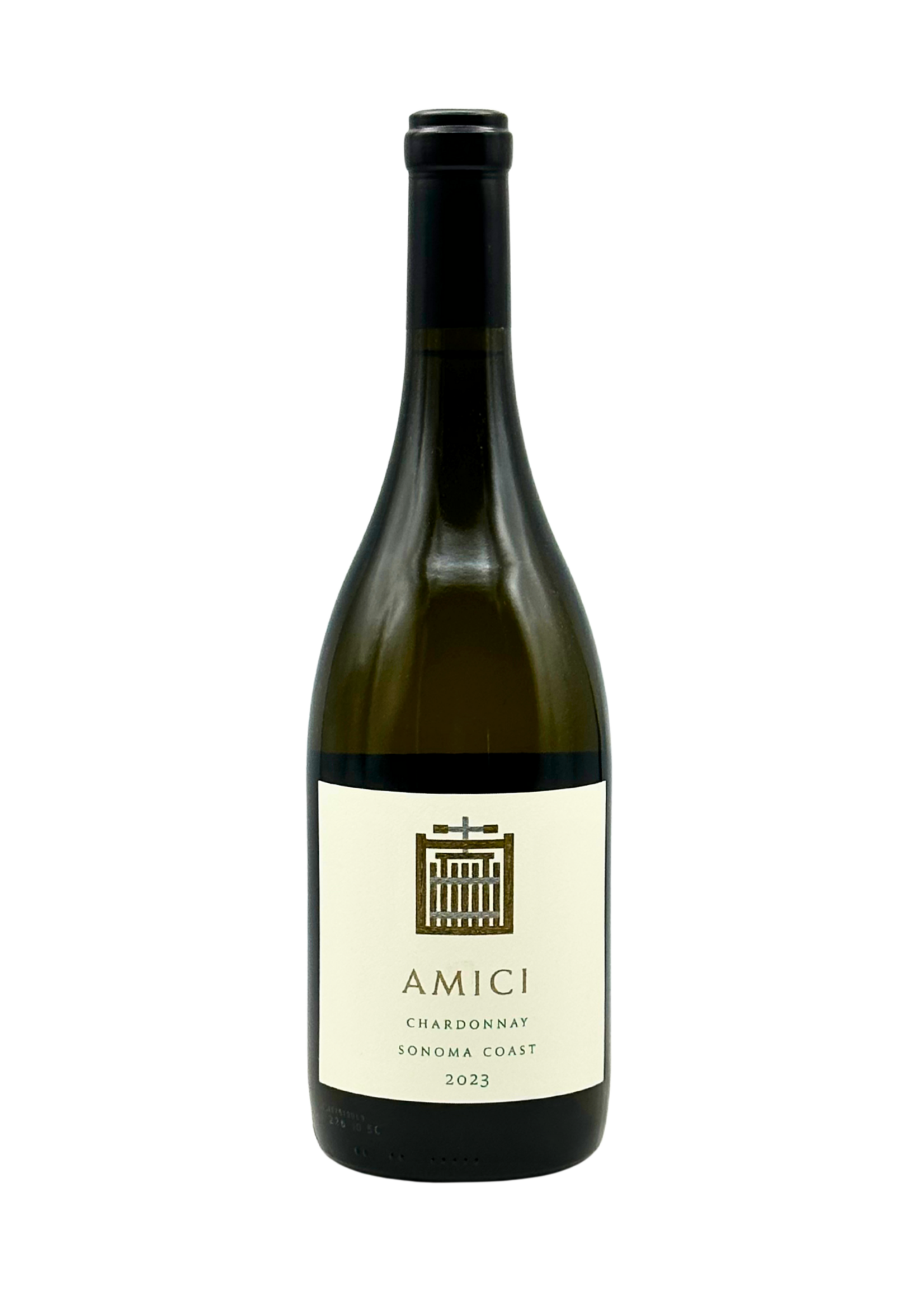 Bottle of Amici Chardonnay Sonoma Coast 2023 California white wine (750ml)