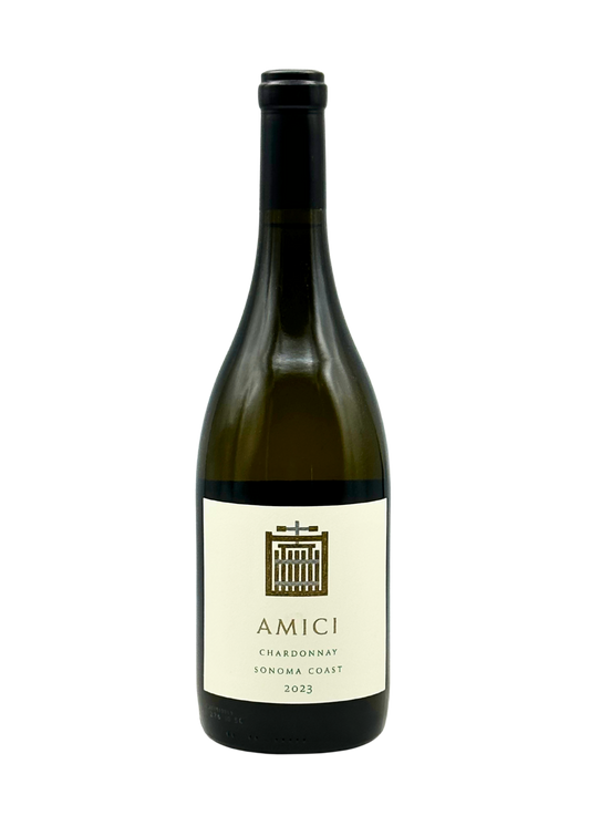 Bottle of Amici Chardonnay Sonoma Coast 2023 California white wine (750ml)