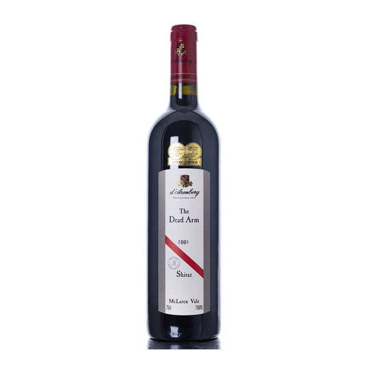 d'Arenberg The Dead Arm Shiraz 2001 wine bottle, McLaren Vale, Australia