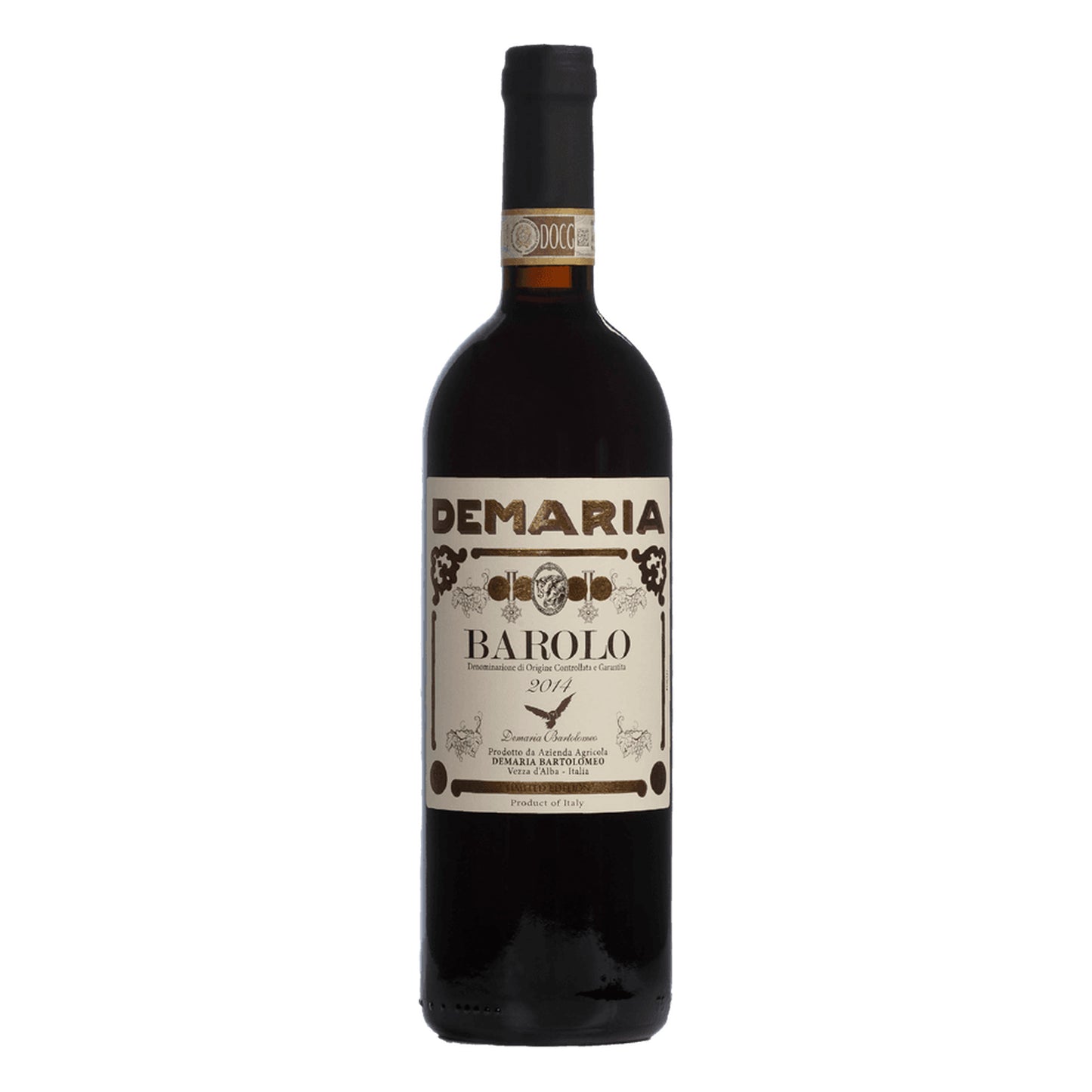 Fratelli Demaria Bartolomeo Barolo DOCG bottle – Nebbiolo from La Morra in Barolo Piedmont Italy