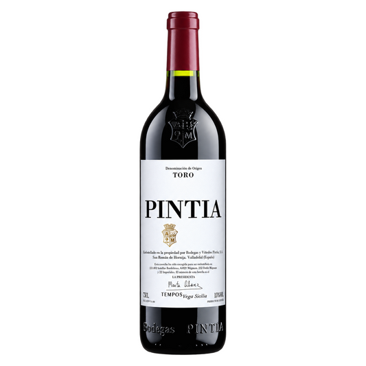 Vega Sicilia – Pintia 2004 – Toro Spain — restored full bottle on white. Representative packaging; label vintage not shown.