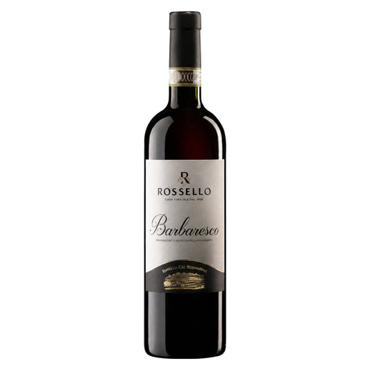 Rossello – Barbaresco 2020 – Piedmont Italy — representative bottle, vintage not shown