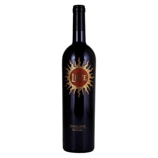 Tenuta Luce – Luce 2018 – Tuscany Italy — representative upright bottle, vintage not shown, white background.