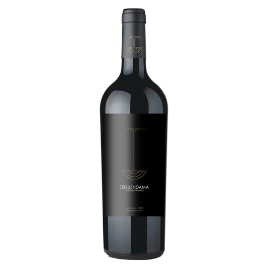 Tequendama Wines – Merlot 2012 – Mendoza Argentina — upright bottle, 2012 shown, white background.