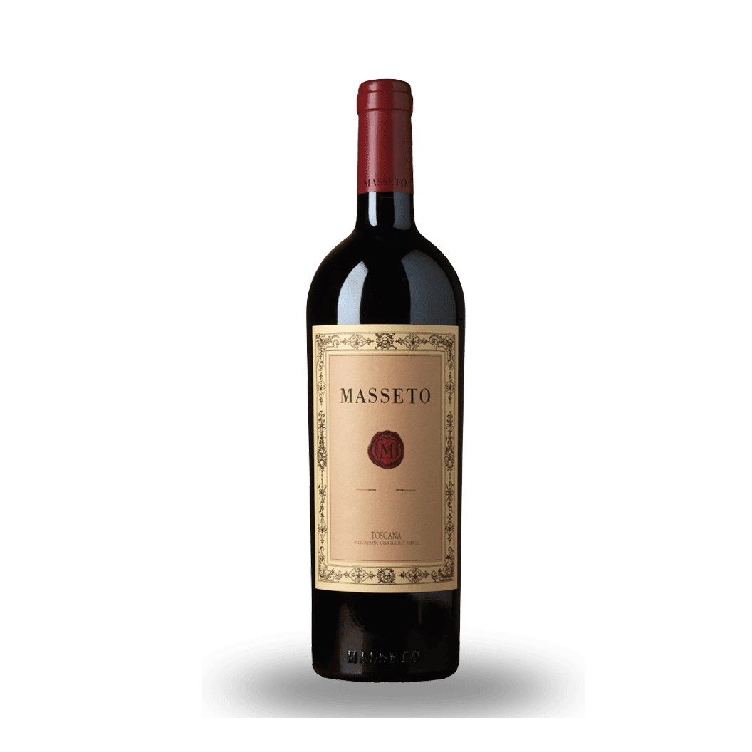 Bottle of 2010 Masseto Toscana IGT – Rare 100% Merlot from Bolgheri, Tuscany with critical acclaim.