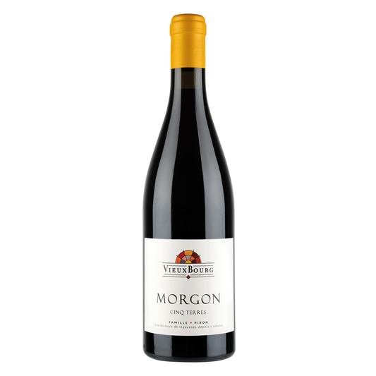 Clos du Vieux Bourg Morgon Cinq Terres 2020 bottle, Beaujolais Cru red wine