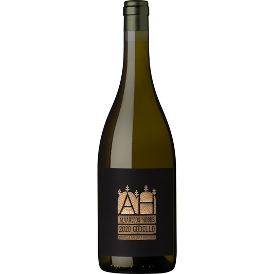 Alvaredos Hobbs Godello 2020 bottle, white wine from Ribeira Sacra, Galicia, Spain