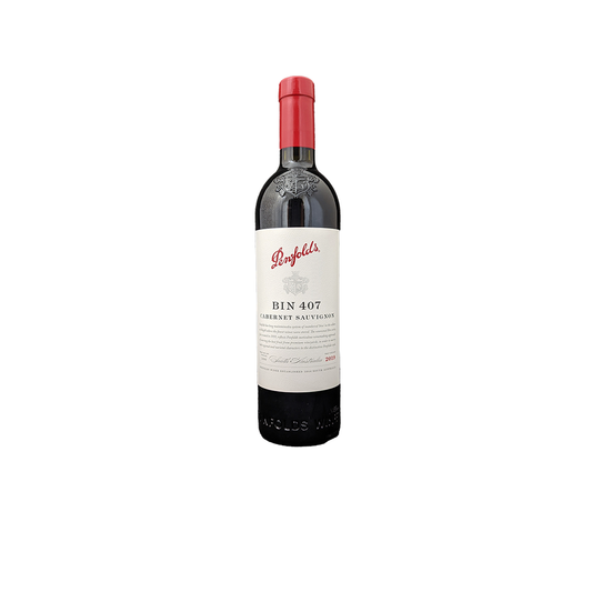 Penfolds Bin 407 Cabernet Sauvignon 2017 wine bottle, South Australia