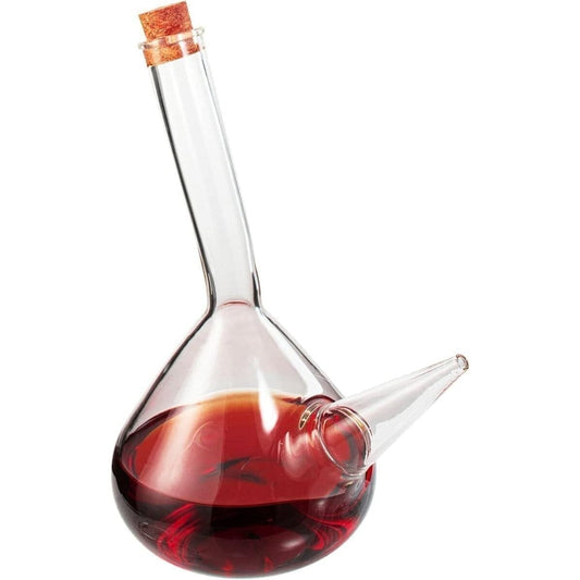 Light Gray Porron Glass Decanter 34 oz – Traditional Spanish Wine Decanter Caná Wine Shop Accessories