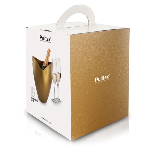 Pulltex Acrylic Wine & Champagne Ice Bucket – Gold
