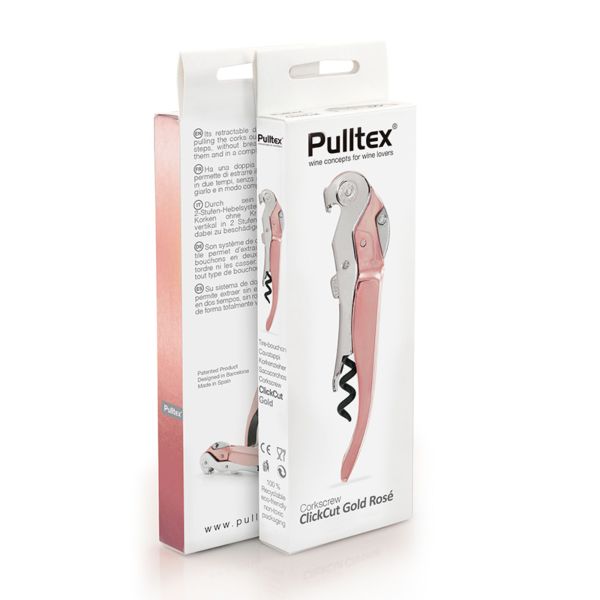 Pulltex ClickCut Corkscrew – Rose Gold