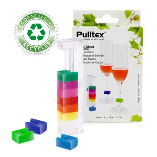 Pulltex Silicone Wine Glass Identifiers Set of 10