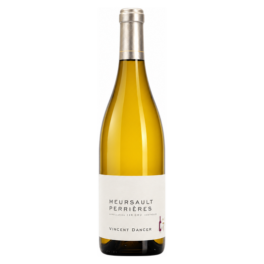 Vincent Dancer – Meursault Premier Cru Perrières 2015 – Burgundy France — full front bottle on white background. Representative image; label vintage not shown.