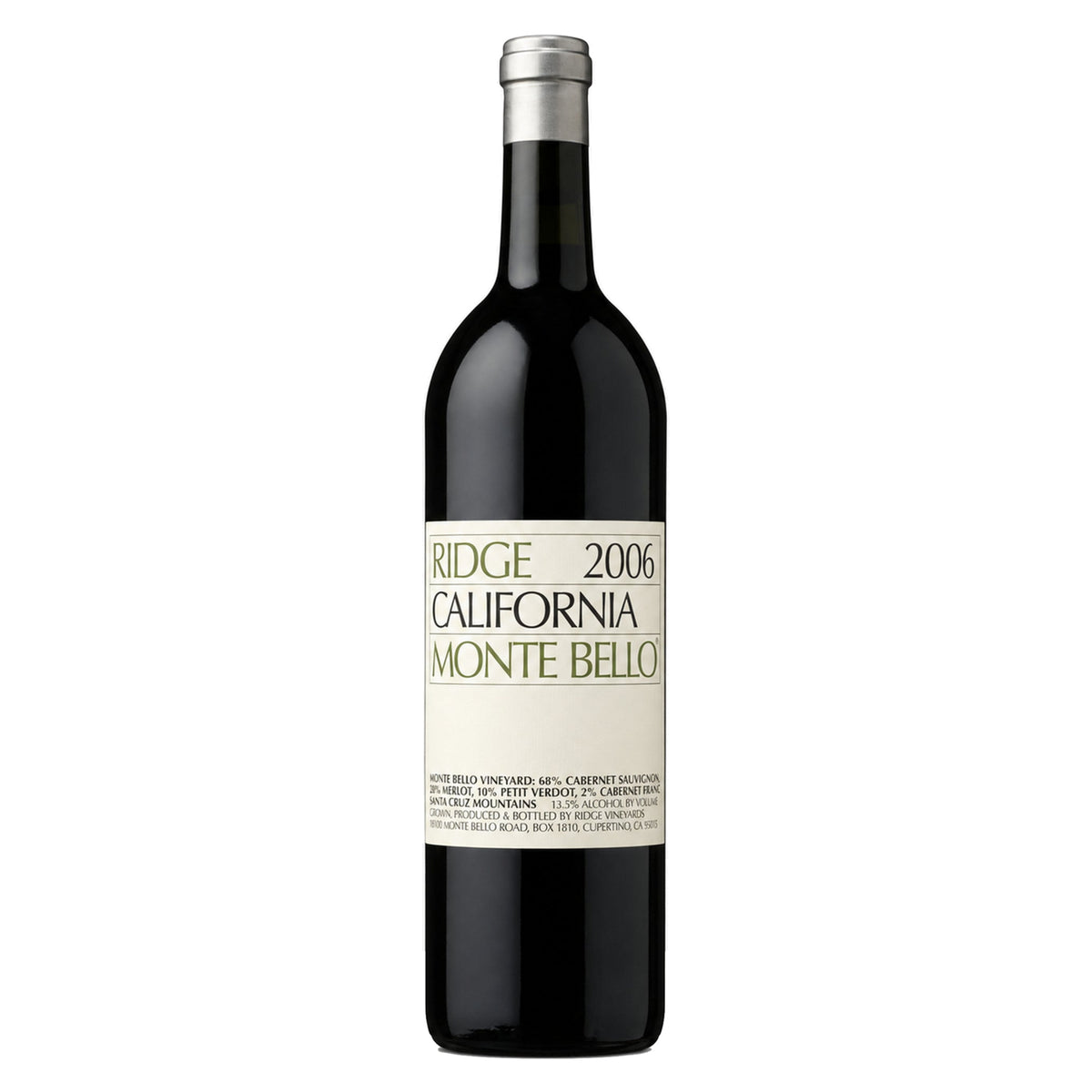 Ridge Vineyards – Monte Bello 2006 – Santa Cruz Mountains USA