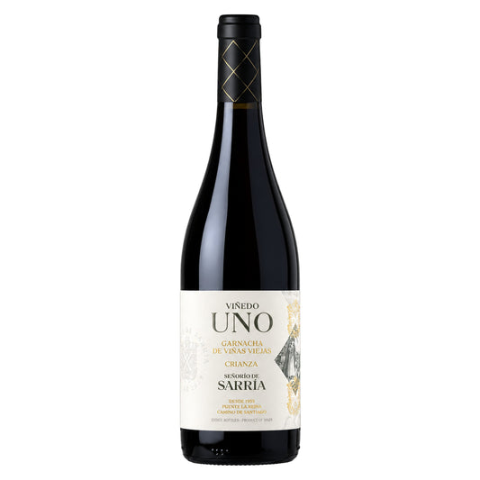 Señorío de Sarría – Viñedo Uno 2019 – Navarra Spain — representative bottle, vintage not shown