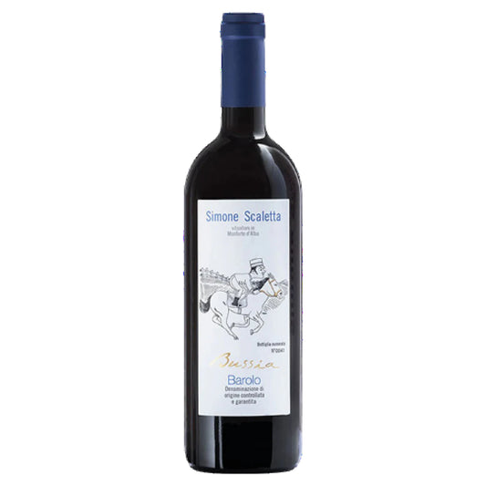 Simone Scaletta Barolo Bussia bottle – Barolo DOCG from Monforte d'Alba made from 100% Nebbiolo