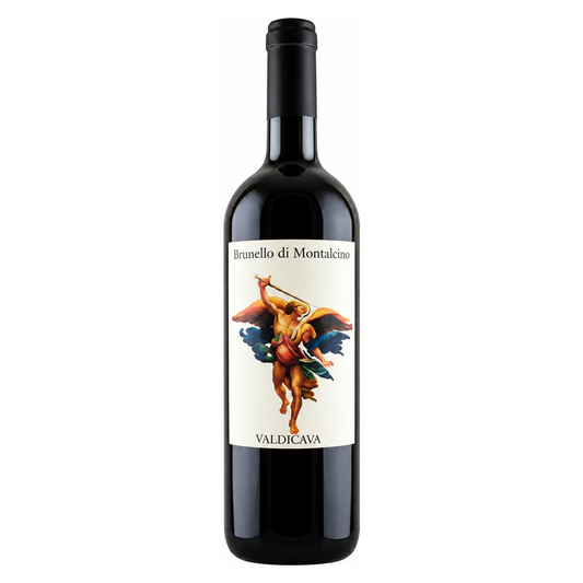 Valdicava – Brunello di Montalcino 2004 – Montalcino Italy — front bottle on white background. Representative image; label vintage not shown.