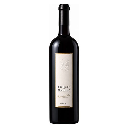 Valdicava – Madonna del Piano Brunello di Montalcino Riserva 2010 – Montalcino Italy — restored front bottle on white background. Representative image; vintage-specific packaging may differ.