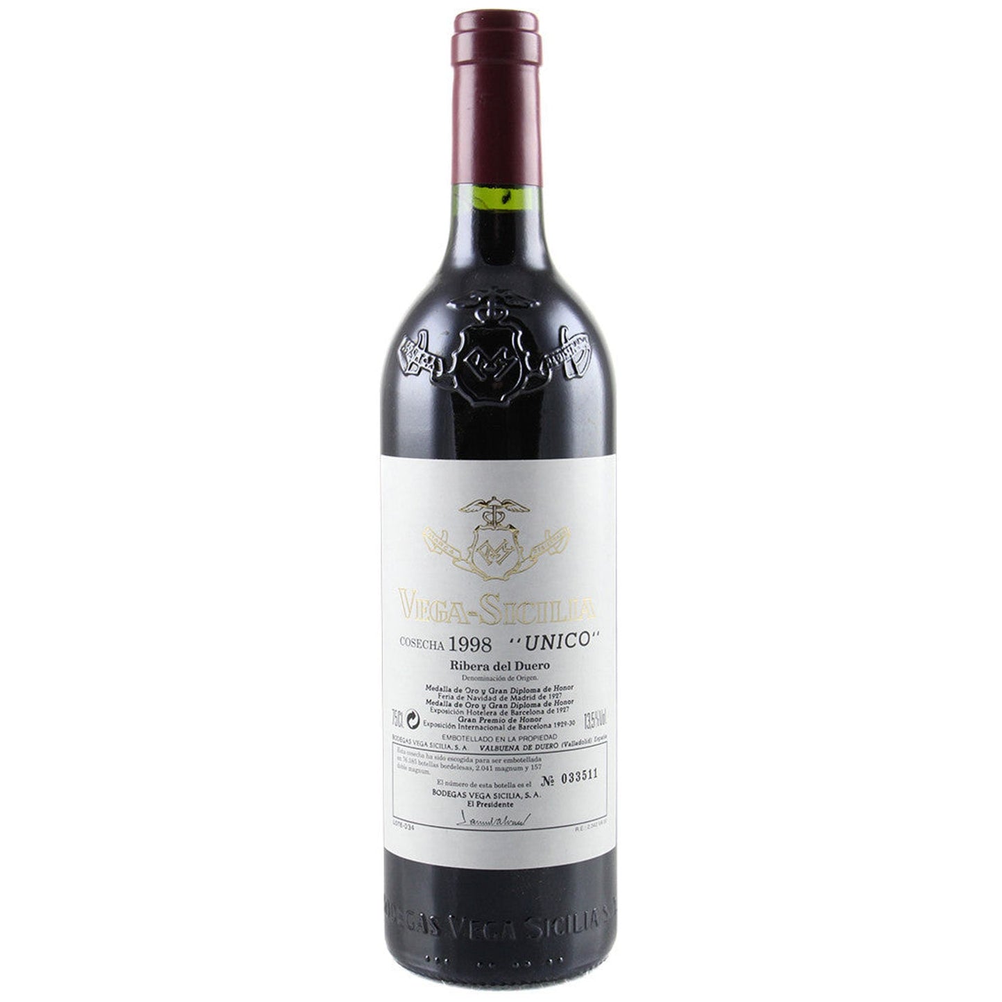 Vega Sicilia – Único 1998 – Ribera del Duero Spain