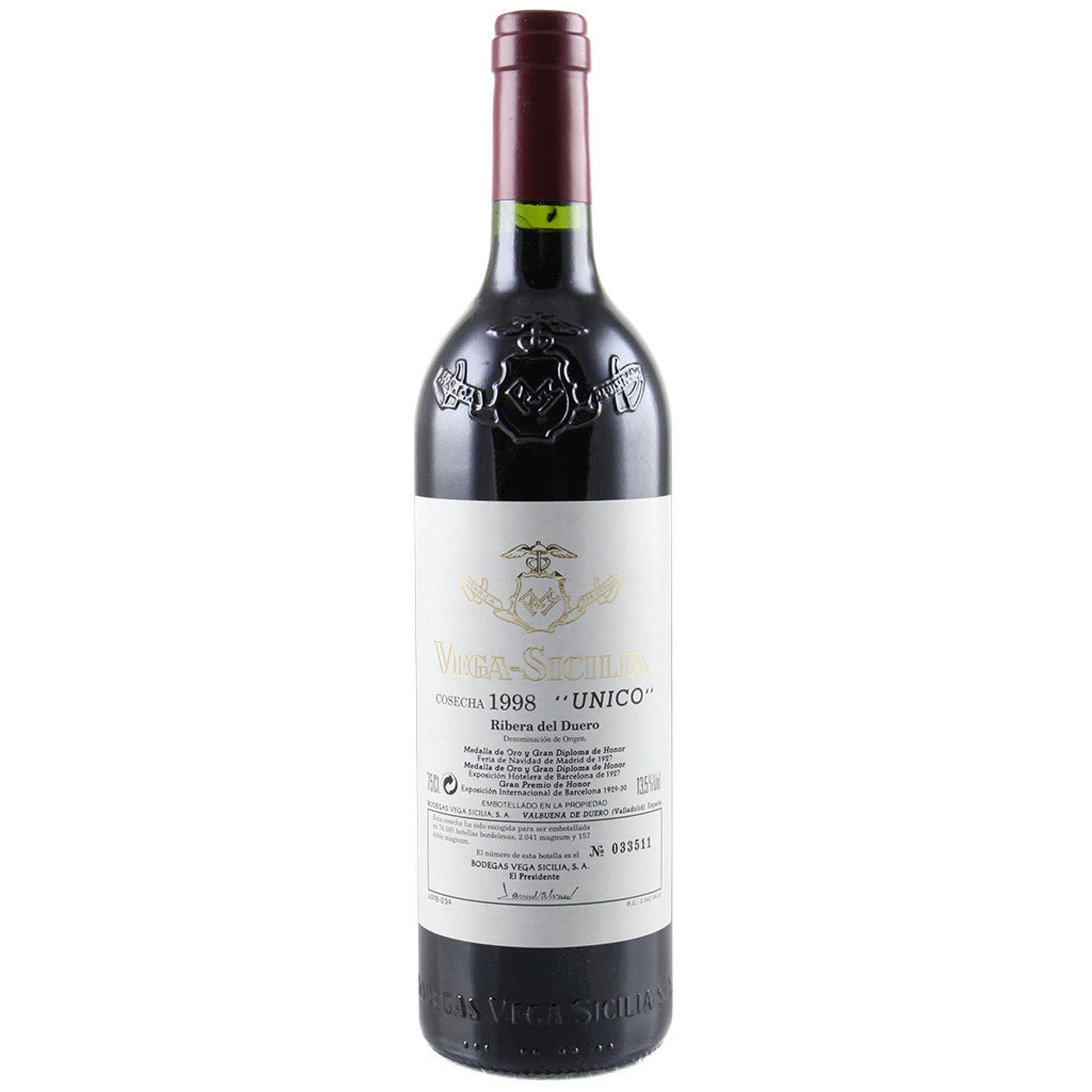 Vega Sicilia – Único 1998 – Ribera del Duero Spain