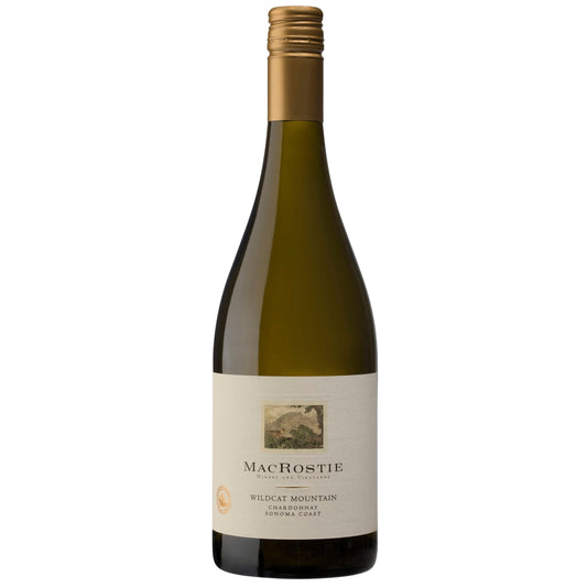 MacRostie Wildcat Mountain Vineyard Chardonnay 2020 bottle, Sonoma Coast California Chardonnay
